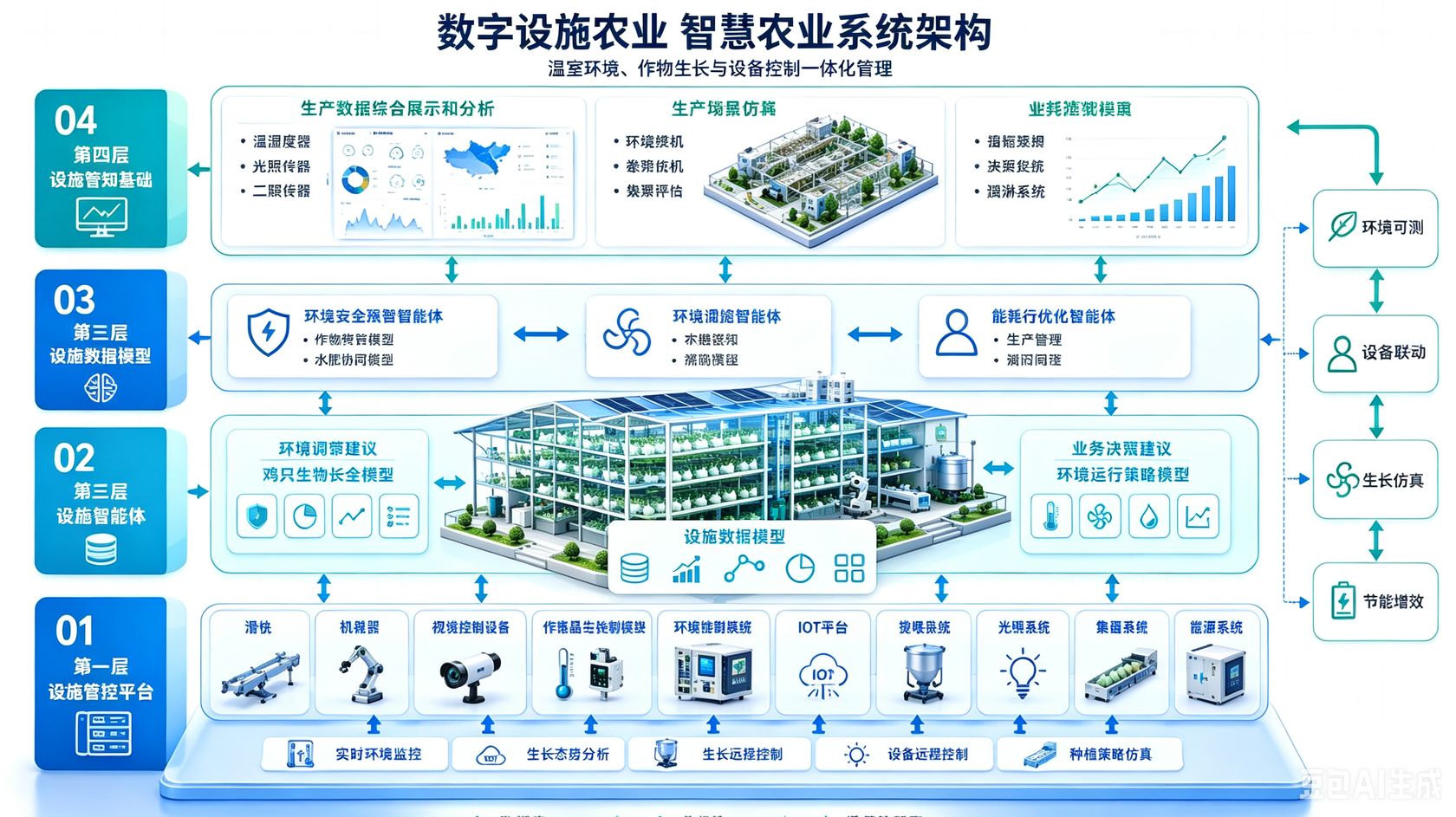 数字设施农业智慧农业系统架构图