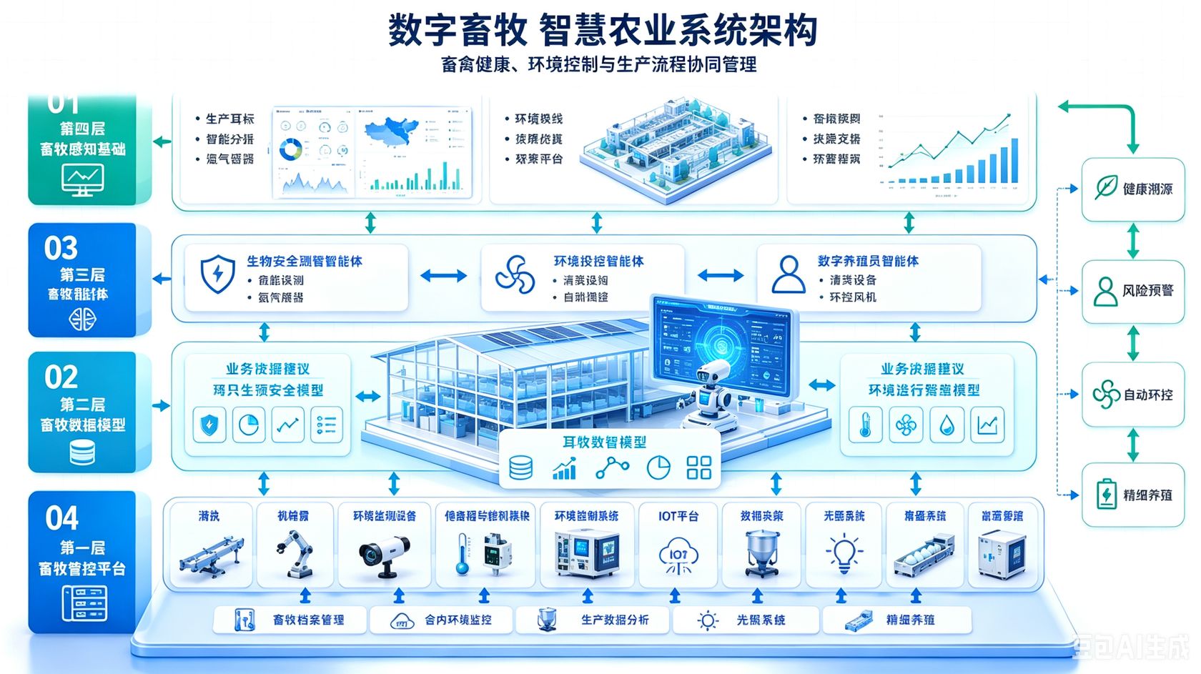 数字畜牧智慧农业系统架构图